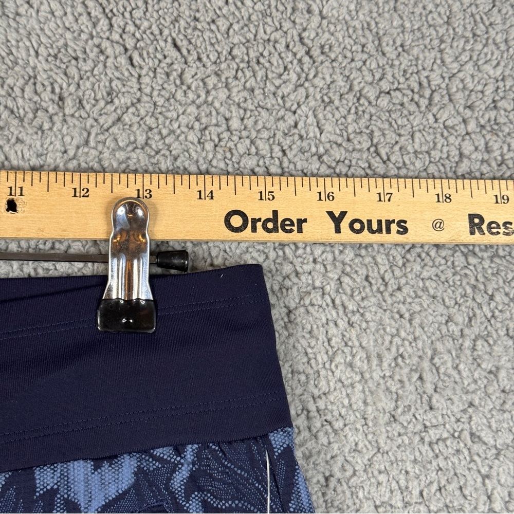 Athleta Pants Womens Size 6T Blue Floral Trekkie North Jogger Textured Ankle NWT - Picture 11 of 16